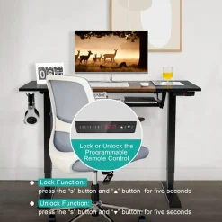 Tangkula Standing Desk with Keyboard Tray