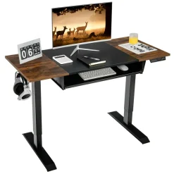 Tangkula Standing Desk with Keyboard Tray