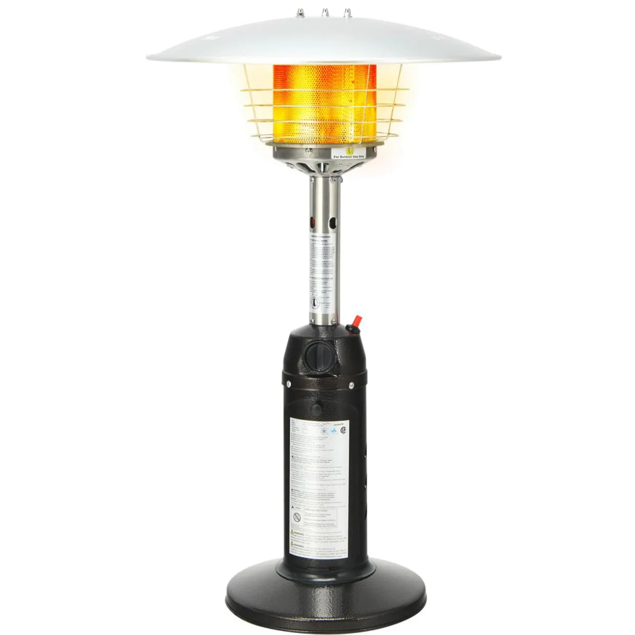 Tangkula Tabletop Propane Patio Heater, 11,000 BTU Portable Outdoor Heater