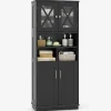 Tangkula Tall Bathroom Cabinet(23.5 x 12 x 57 Inch)