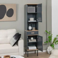 Tangkula Tall Bathroom Cabinet, Freestanding Storage Cabinet