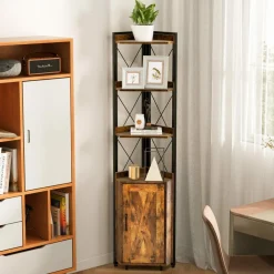 Tangkula Tall Corner Storage Cabinet, 71