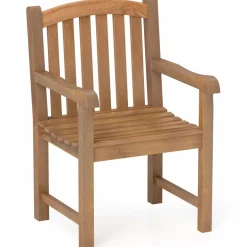Tangkula Teak Wood Patio Dining Chair