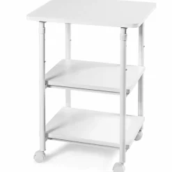 Tangkula 3-Tier Adjustable Printer Stand, Rolling Printer Cart with 2 Storage Shelves