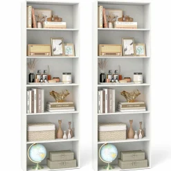 Tangkula 6-Tier Bookcase, 70
