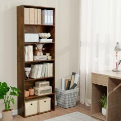 Tangkula 6-Tier Bookcase, 70