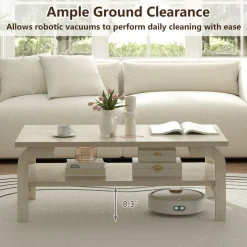 Tangkula 2-Tier Coffee Table