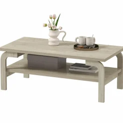 Tangkula 2-Tier Coffee Table