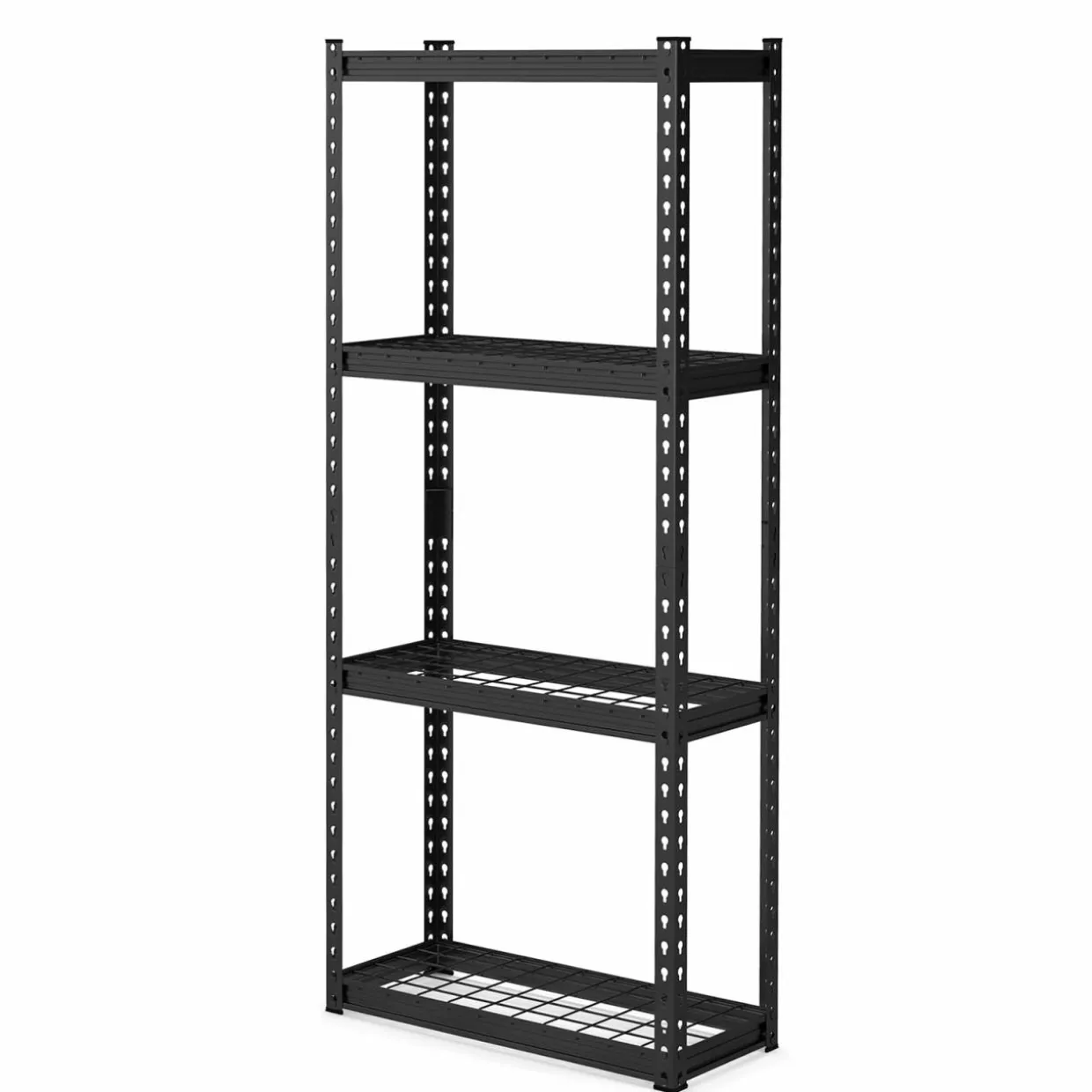 Tangkula 4-Tier Garage Storage Shelves for Warehouse Kitchen Pantry Basement, 27.5" x 12" x 60"