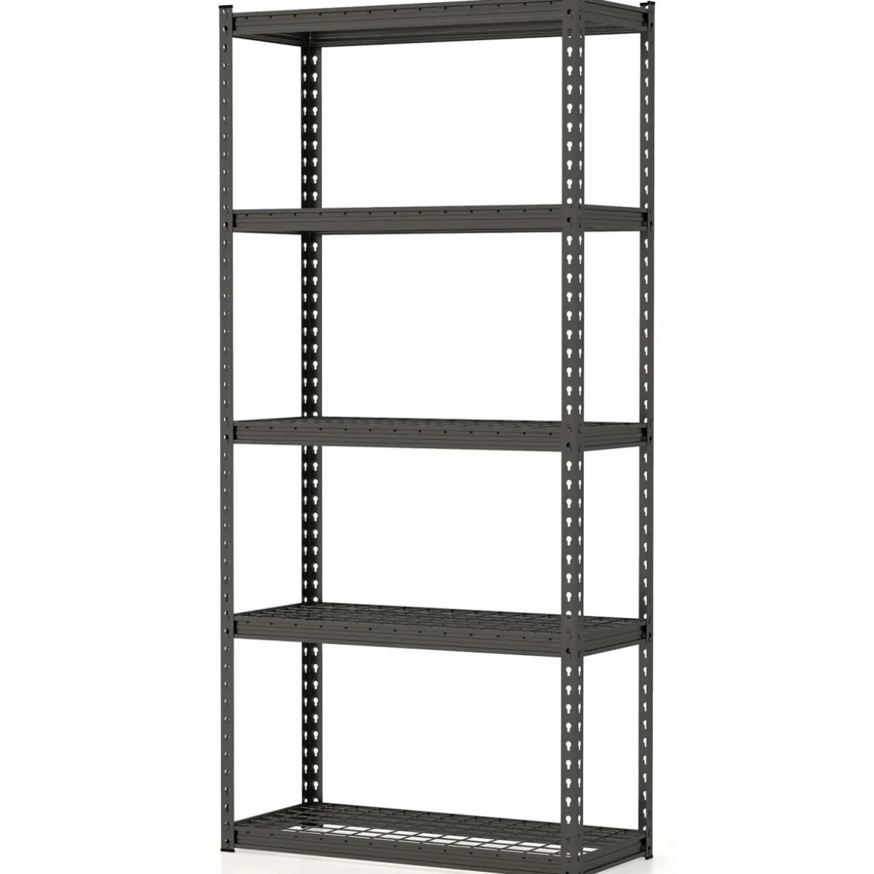 Tangkula 5-Tier Garage Storage Shelves, Heavy Duty Metal Storage Shelving Unit, 35.5" L x 15.5" W x 72" H