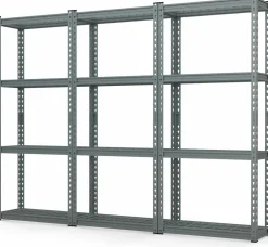 Tangkula 4-Tier Garage Storage Shelves for Warehouse Kitchen Pantry Basement, 27.5