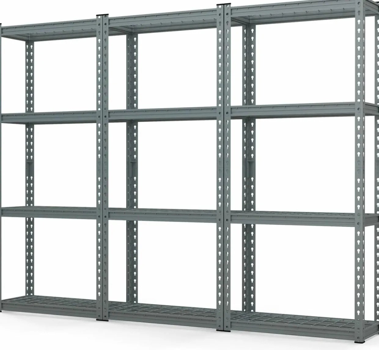 Tangkula 4-Tier Garage Storage Shelves for Warehouse Kitchen Pantry Basement, 27.5" x 12" x 60"