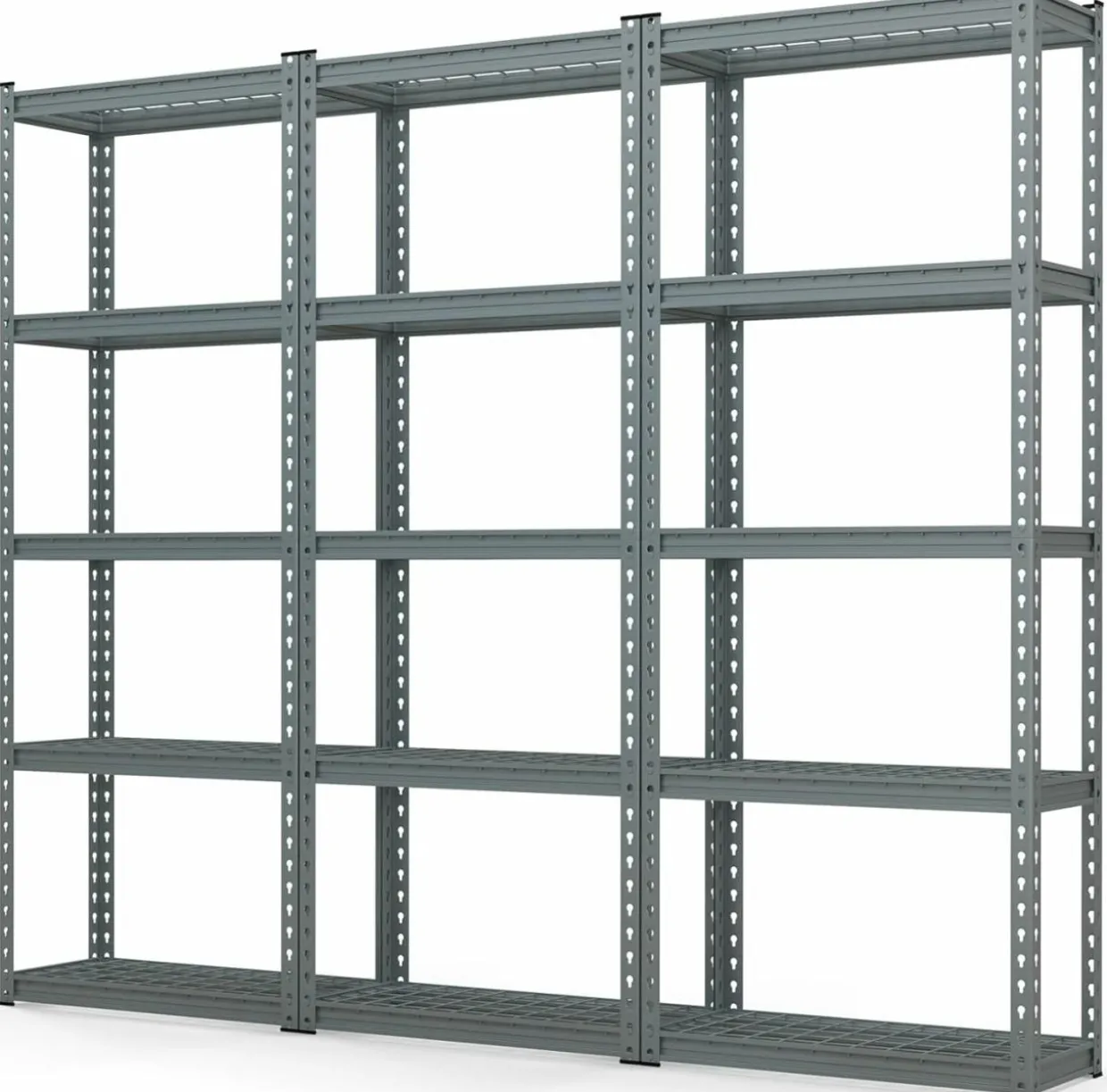 Tangkula 5-Tier Garage Storage Shelves, Heavy Duty Metal Storage Shelving Unit, 27.5" L x 12" W x 66" H