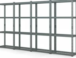 Tangkula 4-Tier Garage Storage Shelves for Warehouse Kitchen Pantry Basement, 27.5