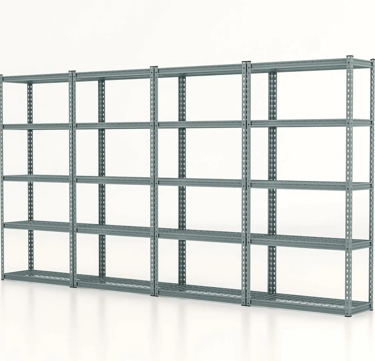 Tangkula 5-Tier Garage Storage Shelves, Heavy Duty Metal Storage Shelving Unit, 35.5" L x 15.5" W x 72" H