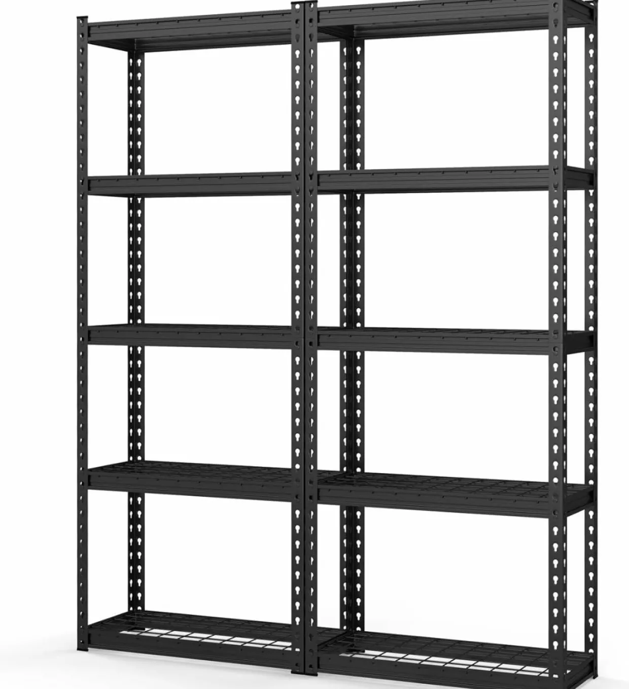 Tangkula 5-Tier Garage Storage Shelves, Heavy Duty Metal Storage Shelving Unit, 27.5" L x 12" W x 66" H