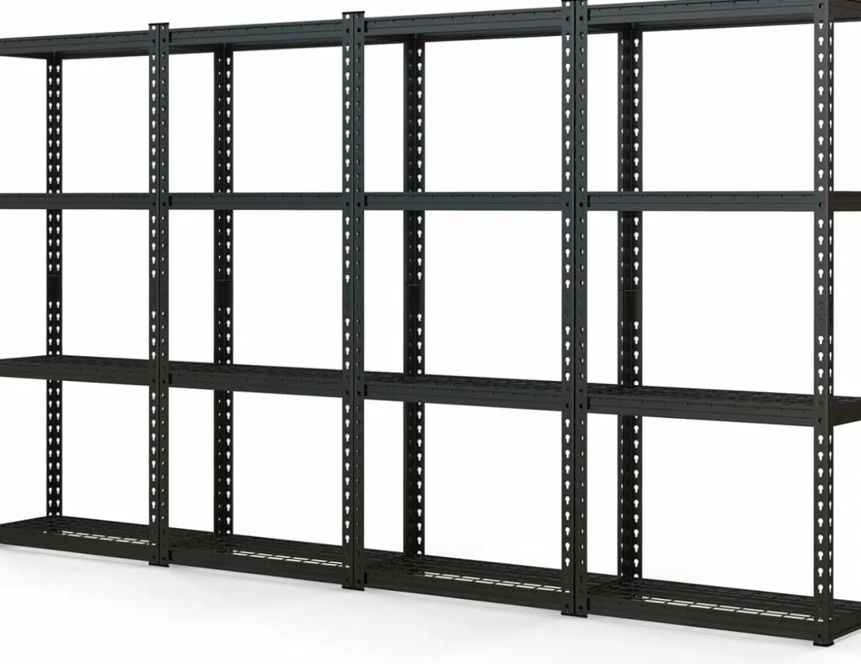 Tangkula 4-Tier Garage Storage Shelves for Warehouse Kitchen Pantry Basement, 27.5" x 12" x 60"