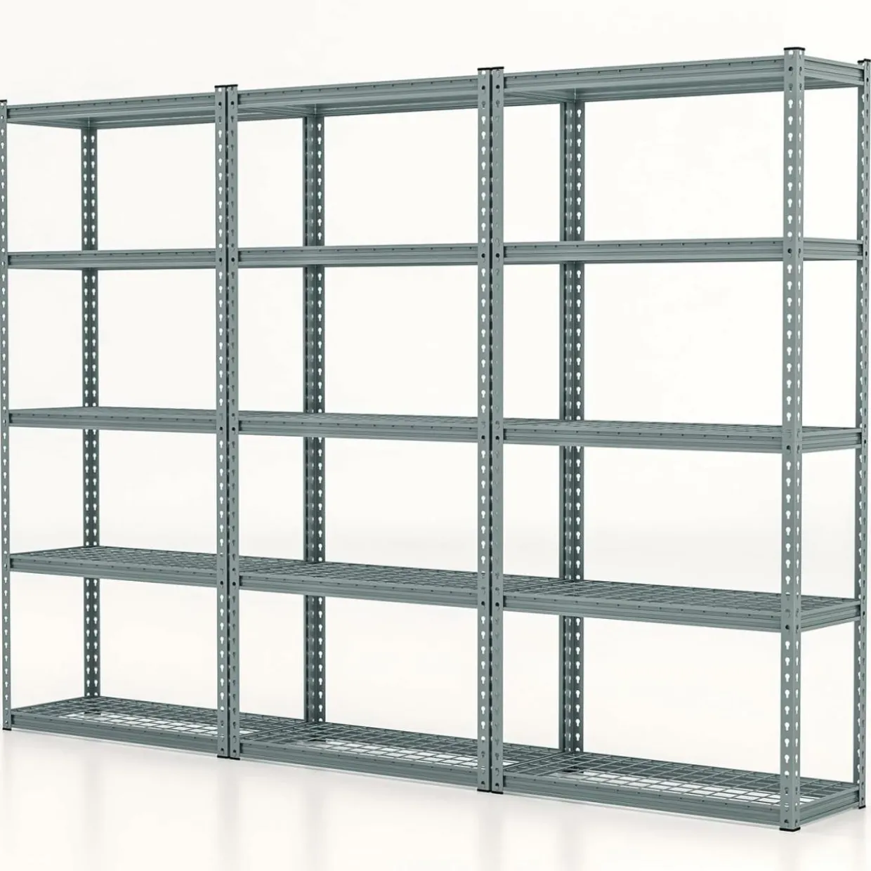 Tangkula 5-Tier Garage Storage Shelves, Heavy Duty Metal Storage Shelving Unit, 35.5" L x 15.5" W x 72" H