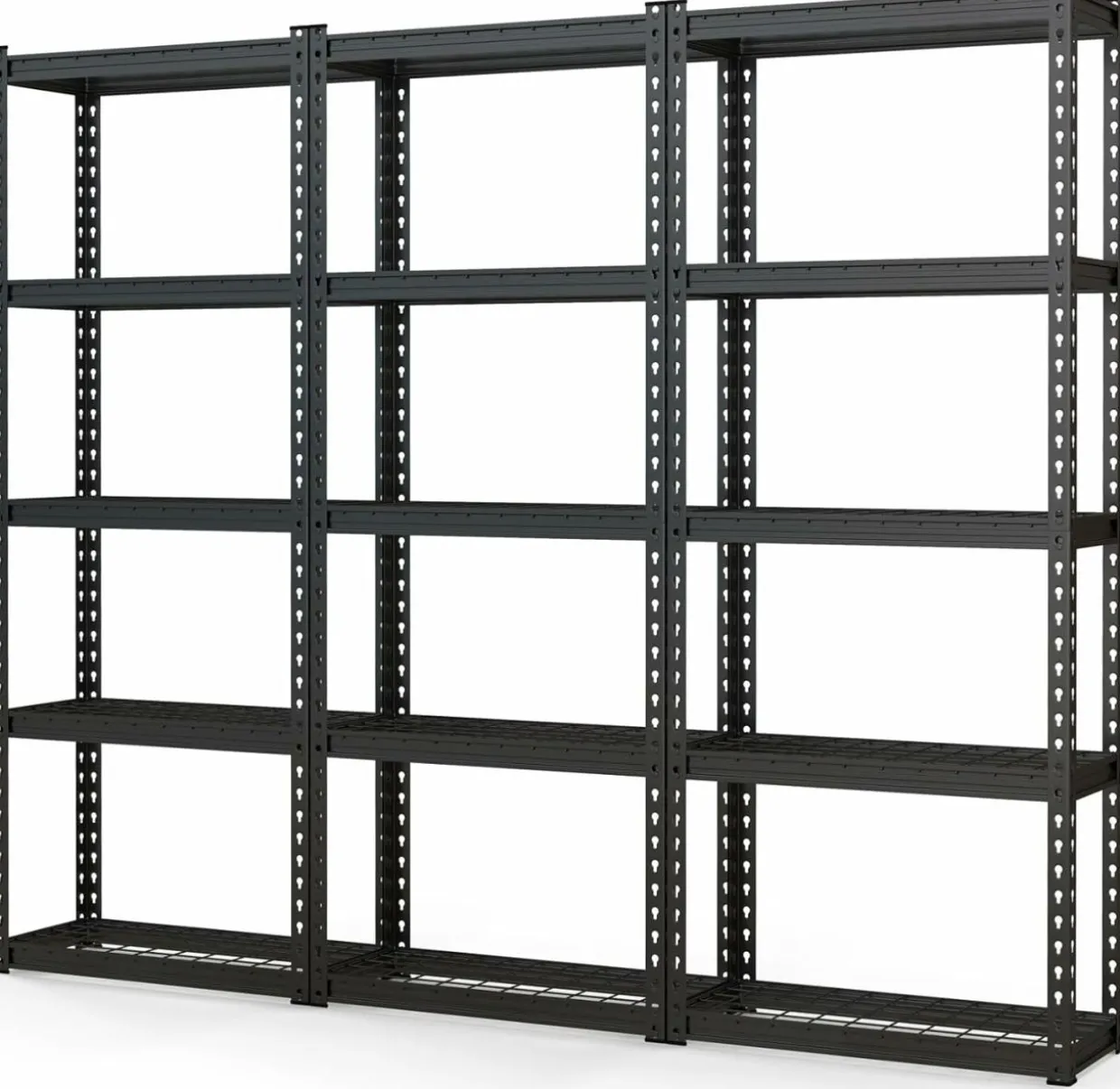Tangkula 5-Tier Garage Storage Shelves, Heavy Duty Metal Storage Shelving Unit, 27.5" L x 12" W x 66" H