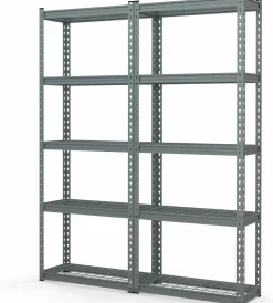 Tangkula 5-Tier Garage Storage Shelves, Heavy Duty Metal Storage Shelving Unit, 27.5