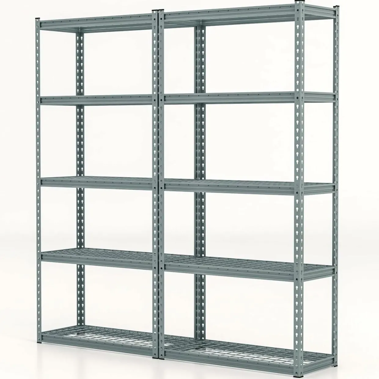 Tangkula 5-Tier Garage Storage Shelves, Heavy Duty Metal Storage Shelving Unit, 35.5" L x 15.5" W x 72" H