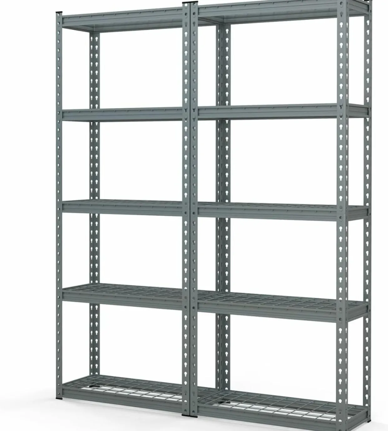 Tangkula 5-Tier Garage Storage Shelves, Heavy Duty Metal Storage Shelving Unit, 27.5" L x 12" W x 66" H