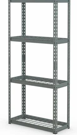 Tangkula 4-Tier Garage Storage Shelves for Warehouse Kitchen Pantry Basement, 27.5
