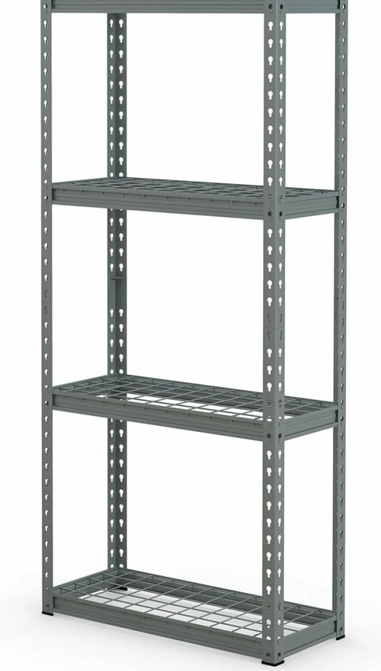 Tangkula 4-Tier Garage Storage Shelves for Warehouse Kitchen Pantry Basement, 27.5" x 12" x 60"