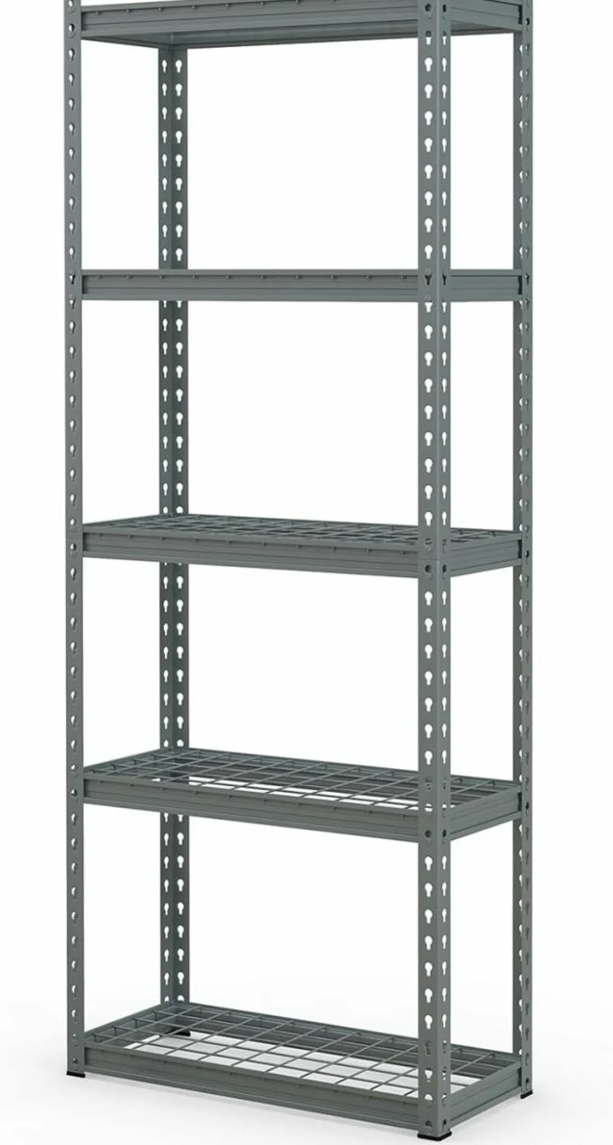 Tangkula 5-Tier Garage Storage Shelves, Heavy Duty Metal Storage Shelving Unit, 27.5" L x 12" W x 66" H