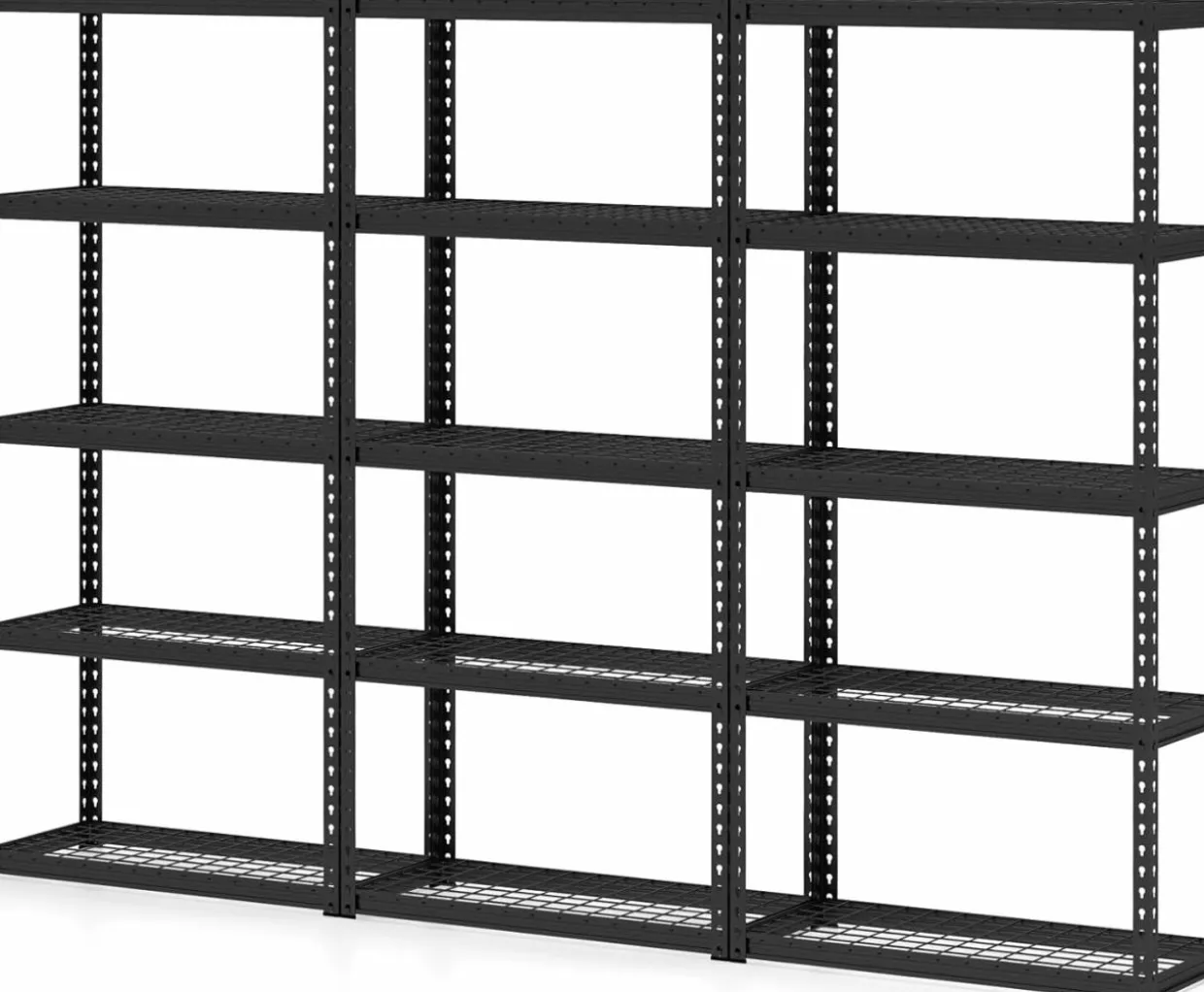 Tangkula 5-Tier Garage Storage Shelves, Heavy Duty Metal Storage Shelving Unit, 35.5" L x 15.5" W x 72" H