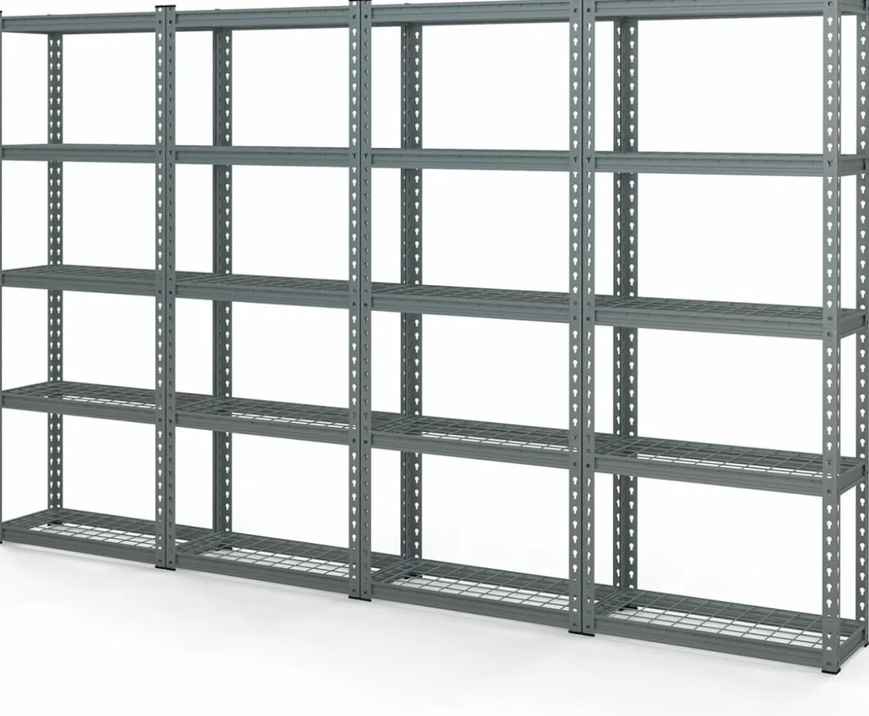 Tangkula 5-Tier Garage Storage Shelves, Heavy Duty Metal Storage Shelving Unit, 27.5" L x 12" W x 66" H