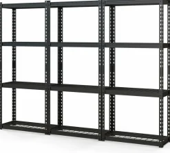 Tangkula 4-Tier Garage Storage Shelves for Warehouse Kitchen Pantry Basement, 27.5