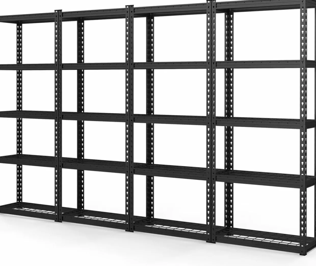 Tangkula 5-Tier Garage Storage Shelves, Heavy Duty Metal Storage Shelving Unit, 27.5" L x 12" W x 66" H