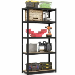 Tangkula 5-Tier Heavy Duty Metal Shelving with 2000 LBS Load, 35" / 47" Wide