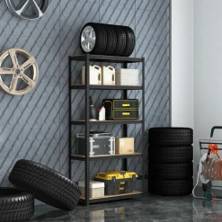 Tangkula 5-Tier Heavy Duty Metal Shelving with 2000 LBS Load, 35" / 47" Wide