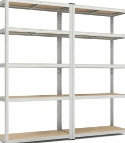 Tangkula 5-Tier Heavy Duty Metal Shelving with 2000 LBS Load, 35