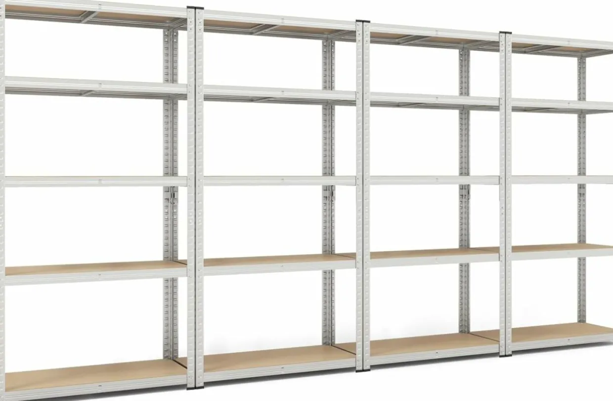 Tangkula 5-Tier Heavy Duty Metal Shelving with 2000 LBS Load, 35" / 47" Wide