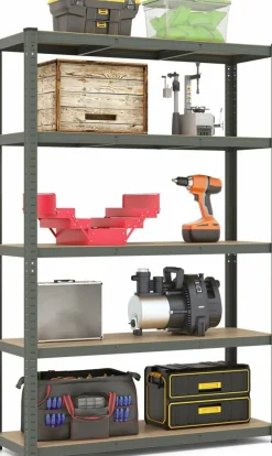 Tangkula 5-Tier Heavy Duty Metal Shelving with 2000 LBS Load, 35