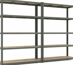 Tangkula 5-Tier Heavy Duty Metal Shelving with 2000 LBS Load, 35