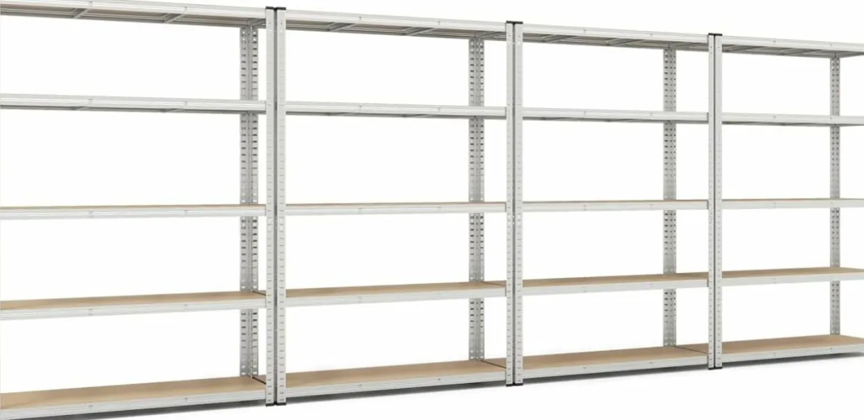 Tangkula 5-Tier Heavy Duty Metal Shelving with 2000 LBS Load, 35" / 47" Wide
