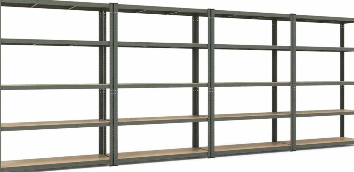Tangkula 5-Tier Heavy Duty Metal Shelving with 2000 LBS Load, 35" / 47" Wide