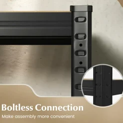 Tangkula 5-Tier Heavy Duty Metal Shelving with 2000 LBS Load, 35