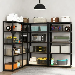 Tangkula 5-Tier Heavy Duty Metal Shelving with 2000 LBS Load, 35