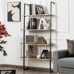 Tangkula 4-Tier Ladder Shelf Widened 30 Inch