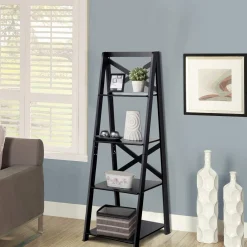 Tangkula 4-Tier Ladder Shelf Bookcase