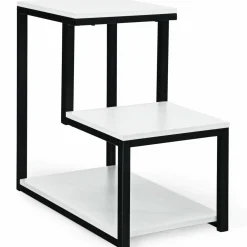 Tangkula 3-Tier Sofa Side Table, Nightstand with Storage Shelf