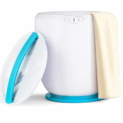 Tangkula Towel Warmer Bucket, Countertop Towel Warmer for Bathroom w/Aromatherapy Holder