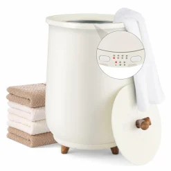 Tangkula Towel Warmer Bucket, 23L Large Luxury Bucket-Style Towel Warmer