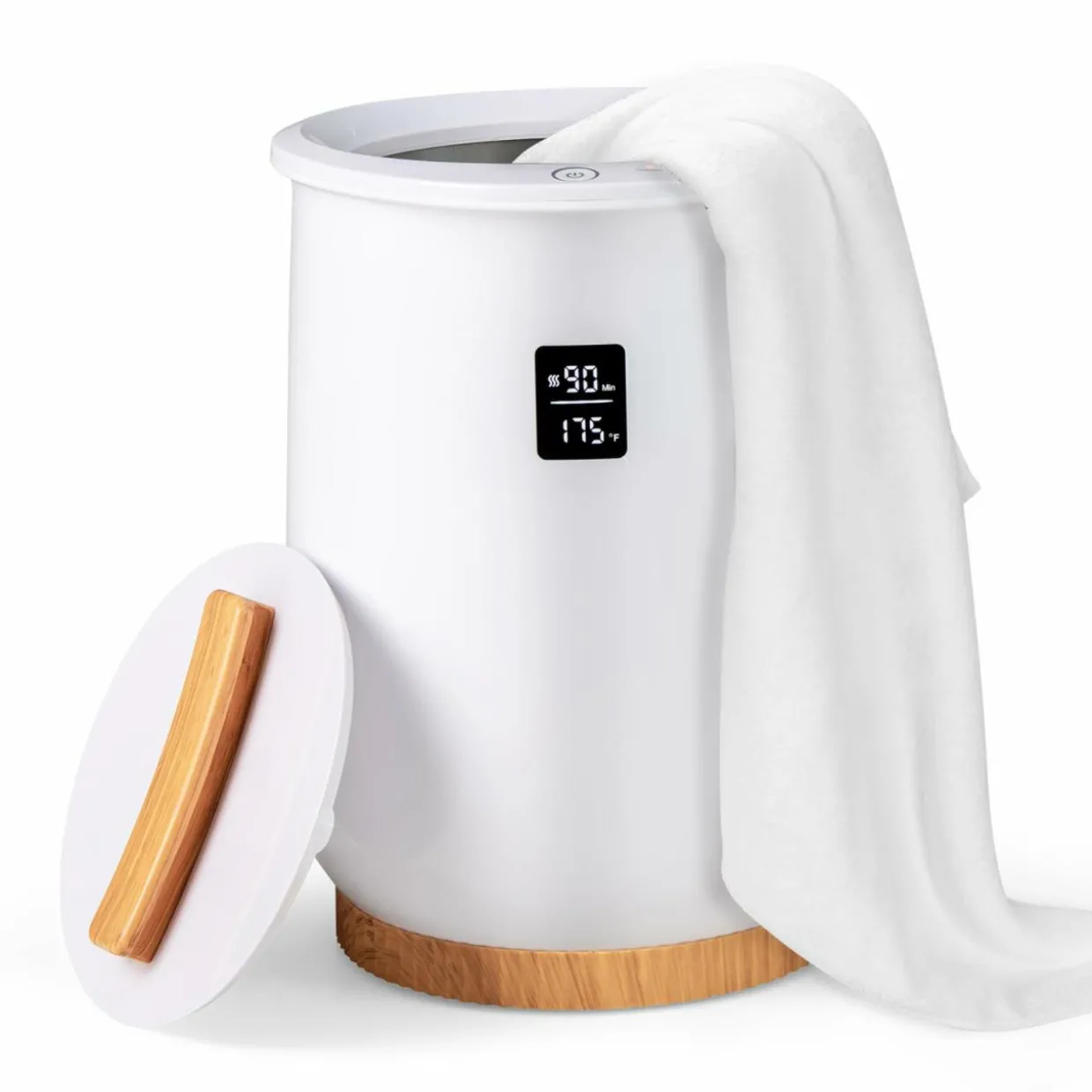 Tangkula Towel Warmer Bucket, 20L Heated Towel Warmer w/LED Display
