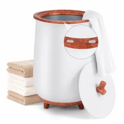 Tangkula Towel Warmer Bucket, 23L Large Luxury Bucket-Style Towel Warmer